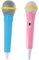 IMIKEYA 2 Pièces Microphone pour Garçon Fille Micro Simulé pour Jeux de Rôle et Karaoké Couleurs pour Chanter et Pratiquer Les Discours