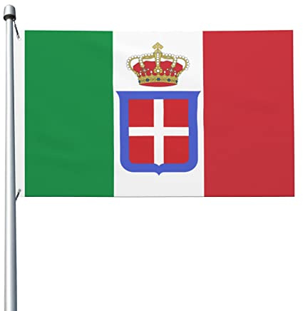 Bandera del Reino de Italia, 3 x 5 pies, decoración para exteriores, bandera de jardín para el hogar.