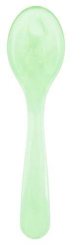 Birkmann, Acryllöffel, light green, hell-grün, marmoriert, 12 cm, glänzend