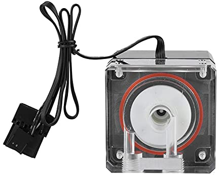 Ejoyous CPU Wasserkühler Pumpe, Wasserkühlungspumpe mit PWM Steuerung 800L/H 4m Förderhöhe G1/4 Gewinde RGB Beleuchtung