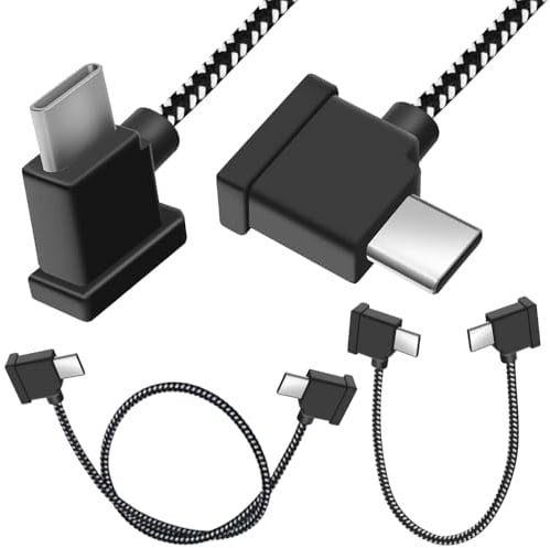 HAAMNING7 Cable de control remoto USB C a USB C para DJI Mavic 3, Air 3S/3/2/2S, Neo, Mini 4K/2 SE/3/4 Pro, RC a teléfono tableta Cable de extensión de datos OTG (conector tipo C)