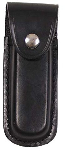 Fox Outdoor Estuche de Cuchillo de Cuero, Mango de hasta 11 cm (Negro)
