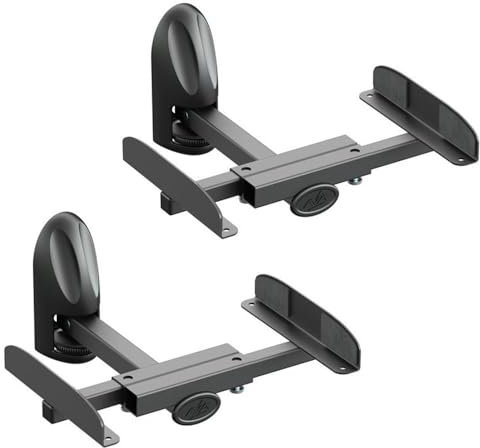 AVF EAK70B-A Lot de 2 Supports de Haut-Parleur Noir
