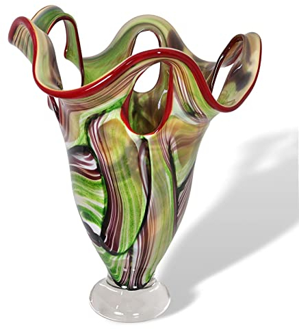 Jarrón de Cristal - Estilo Murano Antiguo - 40cm, 5kg