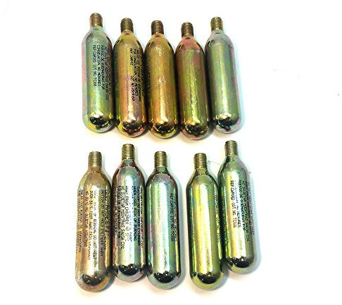 Gryyp Lote de 10 Unidades de Bombona de Aire CO2 de 16 gr.