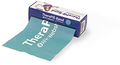 AFH Webshop Therapie Band | Übungsband | Fitnessband | Trainingsband | ca. 5,5m | sehr leicht | hellblau
