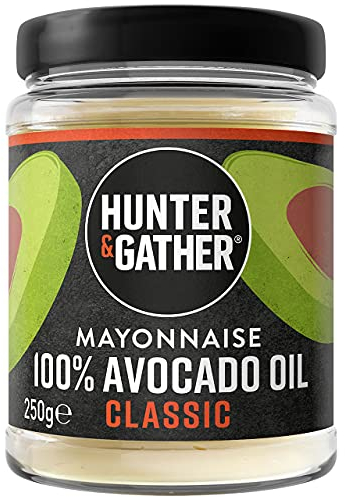 Hunter & Gather Mayonesa de Aceite de Aguacate Puro 250g | Paleo, Keto, Libre de Gluten y Azúcar | Libre de Saborizantes Artificiales
