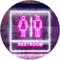 ADVPRO Men Women Toilet Restroom WC Dual Color LED Barlicht Neonlicht Lichtwerbung Neon Sign Weiß & Violett 400 x 300mm st6s43-i1029-wp