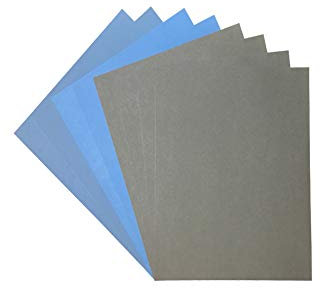 8000#-15000# Papier de Verre Haute Précision, Mouillé et Sec/Imperméable/Résistantes à I'huile/Joaillerie et jade/Polissage Automobile/Finitions Pour Meubles en Bois/Finition Crafts