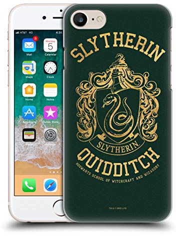 Head Case Designs Offiziell lizenzierte Harry Potter Slytherin Quidditch Heiligtümer des Todes X Hartschalenhülle kompatibel mit Apple iPhone 7/8/SE 2020 & 2022