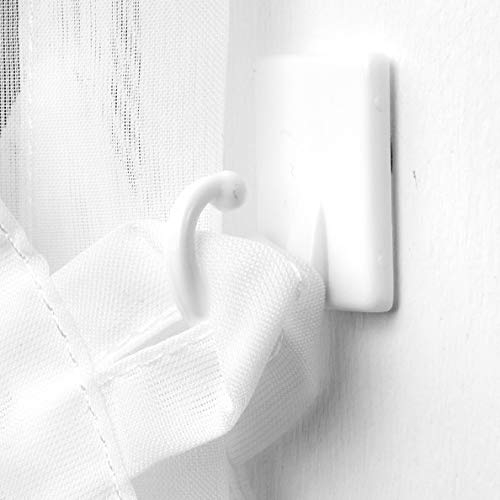 Bestlivings Raffhaken 10er Pack in Weiß, Selbstklebehaken, Wandhalter selbstklebend, Klebehaken