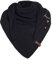 KNIT FACTORY - Dreiecksschal Coco - Damen Strickschal mit Wolle - Umschlagtuch für den Herbst und Winter - Winterschal - Dreieckstuch - Hochwertige Qualität - XXL Schal - 190 x 85 cm - Navy