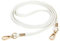Crossbody Taschenkette Geldbörsen Kette Riemen Ersatzkette Dünner Weicher PU Leder für kleine Tasche,börse,Clutch,Handyhülle (Weiß - Gold)