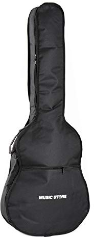 MUSIC STORE Gigbag für Konzertgitarren, 4/4 Größe, Wasserabweisendes Nylon, 5mm Polsterung, Eco+ Classical Guitar Tasche