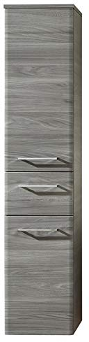 Pelipal - Peter - Midischrank, 30 cm, 2-türig, 1 Schubkasten, 3 Einlegeböden -Badmöbel - Front u. Korpus in Sangallo Grau quer