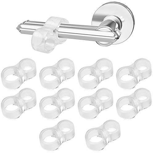 10 Pcs Door Handle Bumpers, Bolatus Door Handle Bumper Guards PVC Transparent Stop Wall Damage Door Handle Protectors Buffer Walls (8-Shape)