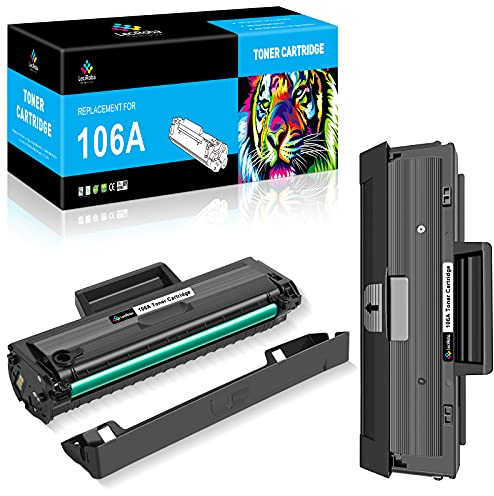 LeciRoba 106A für Hp 106a Toner W1106a Schwarz für HP Laser MFP 135a 135w 135wg 135r ,MFP 137fnw 137fwg , 107a 107w 107r ( 2- Schwarz , mit Chip )
