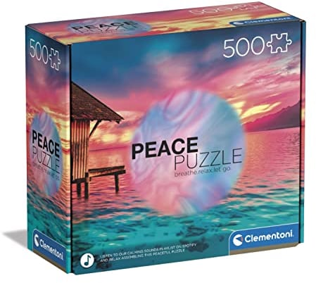 Clementoni - 35120 - Peace Puzzle - Living The Present - Jigsaw Puzzle 500 Pieces, Made In Italy, Jigsaw Puzzle For Adults