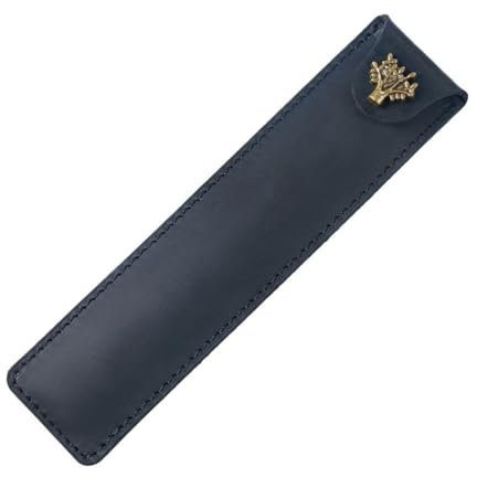 Pocket Protector Genuine Leather Pen Pouch Holder, Single Fountain Pen Leather Case, Pouch Holder Storage Bag for One Single Fountain Pen/Ballpoint Pen Black Black Fountain Pen