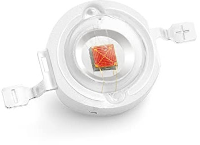 CHANZON 10 Stück High Power LED Chip 1W Deep Red Plant Grow Light (650nm - 660nm/300mA - 350mA/DC 2V - 2.2V/1 Watt) SMD COB Emitter Diode Components for DIY Hydroponic/Flower Growing Lamps