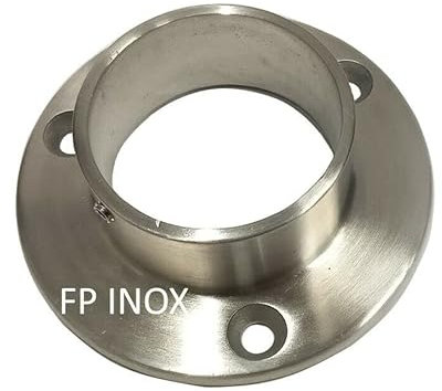 Raccord mural Platine inox Satinée Pour tube 48.3mm Angle 90° inox 304 - A2 Embase Garde Corps