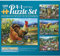 Bits and Pieces - Multipack of Four (4) 4-in-1 1000 Piece Jigsaw Puzzles for Adults - Puzzles Measure 20 x 27 - 1000 pc Cat Puppy Rooster Family Summer Garden Birds Jigsaws by Artist Oleg Gavrilov