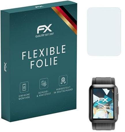 atFoliX Protecteur d'écran compatible avec Huawei Watch D Film Protecteur, ultra clair et flexible FX Film Protection d'écran (3X)