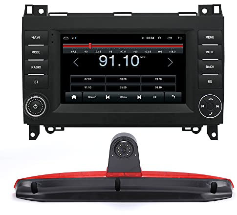 jojono 7''Car GPS Multi-functional Sat Nav Navigation Compatible with Mercedes Vito Mixto W639 BJ 2010/W447 109 111 114 BLUETEC+HD camera
