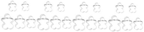 SHOWERORO 4 Sätze Ausstechformen backformen backform stollen cookies cutter Käse Donut-Ausstecher Obst Kekse Keksformen Keksausstecher Antihaft Schimmel Mousse-Kreis Stanzen Rostfreier Stahl