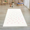 Teppich-Traum Mädchen-Teppich Läufer Kinderteppich weich pflegeleicht rosa Punkte in Creme 80x150 cm