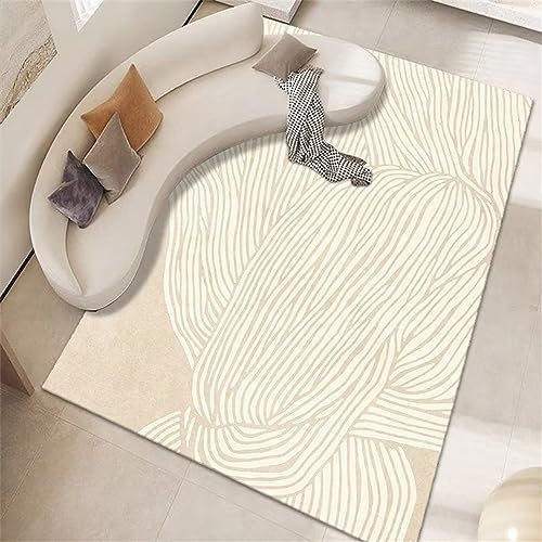 DJHWWD Out Door Rug Living Room Rugs Large Light Brown Garden Balcony Villa Is Safe And Environmentally Friendly, Machine Washable And Non-fading Out Door Rug 40X60cm