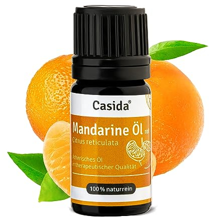 Huile de mandarine rouge naturelle – Huile essentielle – Qualité thérapeutique – Huile de mandarine pour aromathérapie, diffuseur d'arômes – De la pharmacie – 5 ml