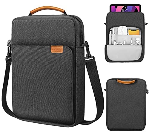 MoKo 15 Pulgada Funda Portátil con Bandolera y Asa, Funda Protectora Anti-rasguños Compatible con MacBook Air 15 M2 2023, MacBook Pro 14 M2 2023, Galaxy Tab S9 Utra 14.6 2023