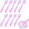 Luxylei Spatules À Crème Jetables, 20 Pièces/Ensemble, Cuillères À Pointe De Masque De Maquillage, Spatules À Pointe De Masque en Plastique pour Mélanger Échantillonner des Cosmétiques