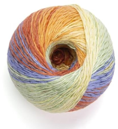 YarnArt Summer Dream 4301 Baumwollmischgewebe, 96 g, 380 m, Regenbogen-Garn für alle Jahreszeiten, geeignet zum Stricken von Blusen, Schals, Schals und Pullovern, fein 2