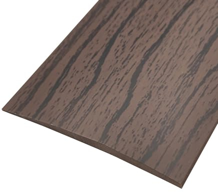 Bande de transition de sol, bande de séparation de sol autocollante en PVC, 1 m x 5 cm, bande de seuil de sol pour carrelage, bois, stratifié, joint l'espace (noyer)