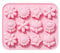 Yule Log Pan Flowers Silicone Mould Fondant Cake Chocolate Cookie Decorating Mould Cake Tools Stainless Steel 13x9 Baking Pan (Pink, One Size)