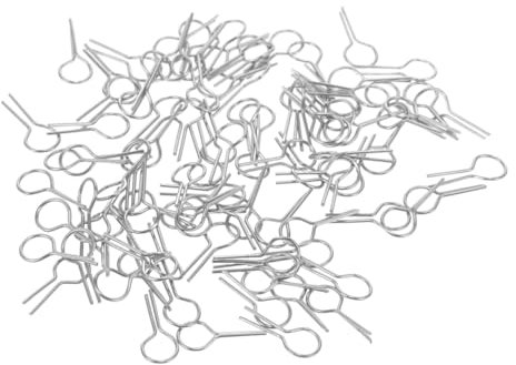 VILLCASE 100 Uds Herramientas De Cocción De Cerámica Joyería De Cerámica Horno De Agujas Para Colgar Accesorios Para Joyería Agujas Ardientes Colgantes