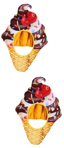 LIFKOME 2stücke Lustiger Eiscreme-hut Für Cosplay Dekorative Kopfbedeckung Für Partys Fotoshootings Und Mottopartys Für Erwachsene Wiederverwendbar Und Strapazierfähig