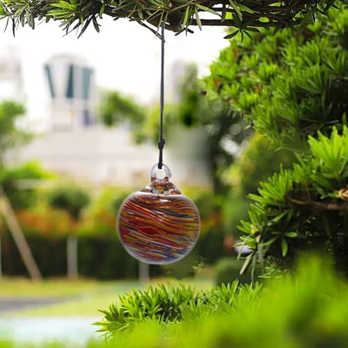 Handgeblasene Glas-Weihnachtskugel, dekorative hängende Kugel, Ornamente, Blickkugeln, Garten, Hof, Terrasse oder Weihnachtsbaum-Dekoration