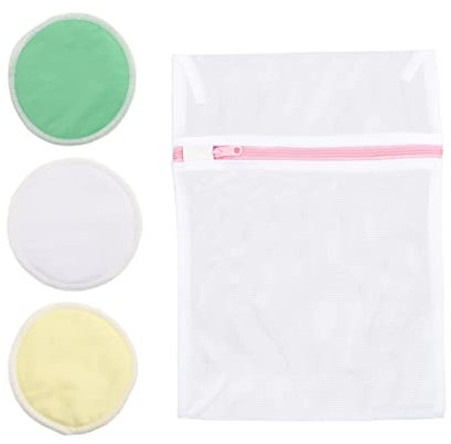 BESTonZON 4pezzi Coppette Assorbilatte Riutilizzabili Bamboo Lavabili e Morbide Design Strati Per Comfort Ottimale Adatte Per Allattamento e Post-parto