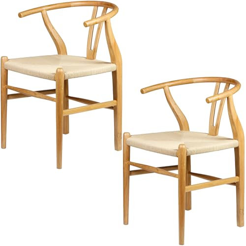 Casa Moro Esszimmerstühle Essstühle Holzstuhl Stühle Esszimmer Stuhl Esstisch 2 er Set Natur