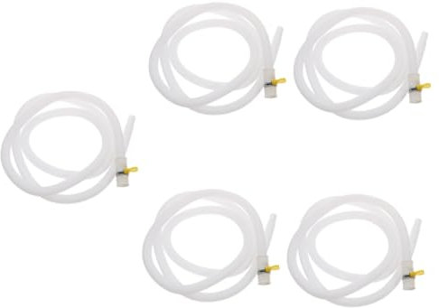 MAGICLULU 5 Sätze Abflussrohr der Klimaanlage Leitung con Pumpenschlauch sprühen Auspuff tragbar Abluftschlauch der Klimaanlage Wasserzulaufschlauch Rohr für Unterlegscheibe Rostfreier Stahl