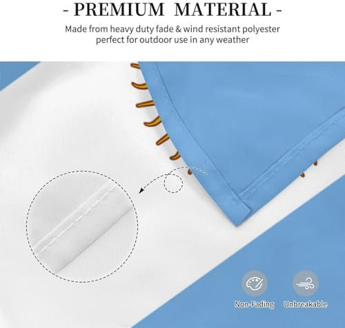 Bandera argentina bandera decorativa 3x5ft tela ligera y elegante personalizada bandera exterior personalizada