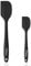NileHome Silicone Spatula Set, High Heat-Resistant Premium BPA-Free One Piece Seamless Design, Non-Stick Rubber with 18/8 Stainless Steel Core, Cooking/Baking Utensil Set of 2, Black