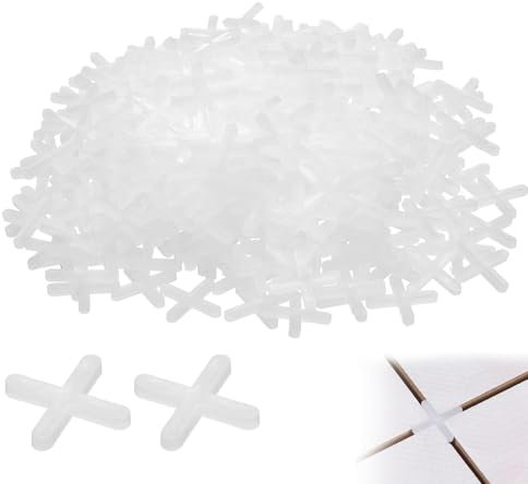 200 Pcs Tile Spacers, 3mm Plastic Cross Shaped Gasket Spacers Tiling Tools Ceramic Tile Lnstallation for Fixing Mat Tile Leveling