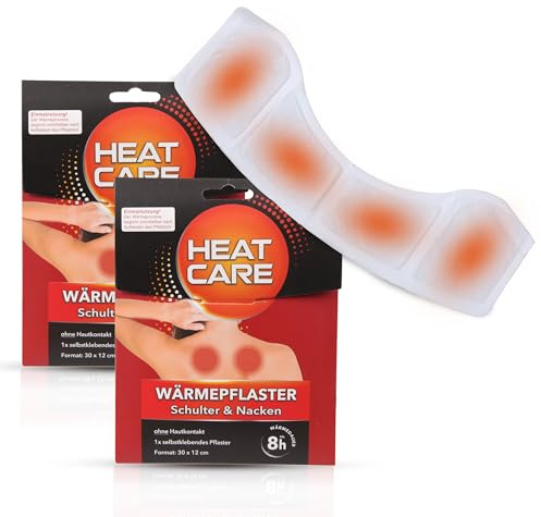 Bestlivings Wärmepflaster groß XXL (30cm x 12cm / 2er Pack) - selbstklebende Thermopflaster für Rücken, Nacken, Schulter und Körper - 8 Stunden wohlige Wärme - Natürliche Inhaltsstoffe