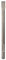Bosch Accessories 1618600206 Burin plat 28 mm queue 6 pans 520 x 36 mm