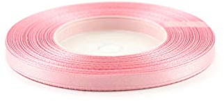 Creativery 32m Rolle Satinband 6mm (044 Altrosa) // Schleifenband einseitiges Hochzeit Taufe Deko Band Dekoband Geschenkband 7mm 5mm