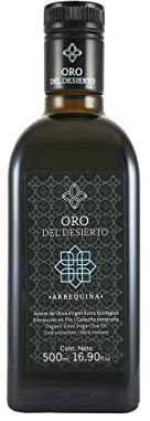 Oro del Desierto Arbequina Aceite de Oliva Virgen Extra Ecológico - 500 ml